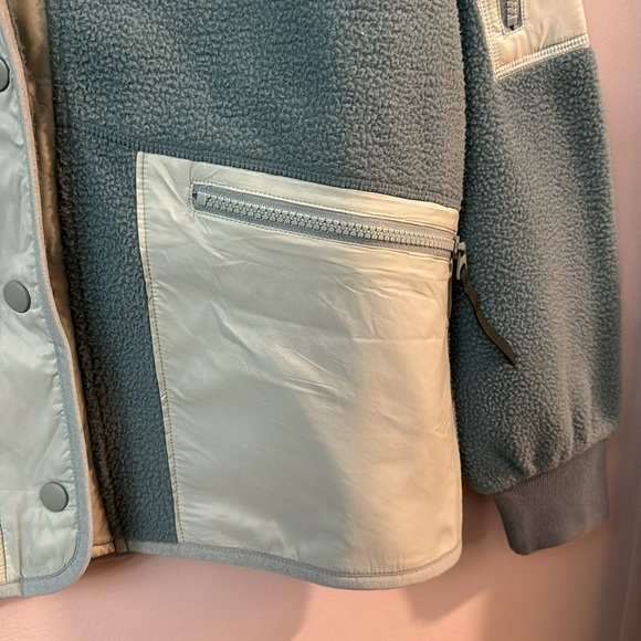 NWT Madewell MWL Sherpa Fleece Snap Front Jacket - Picture 4 of 8